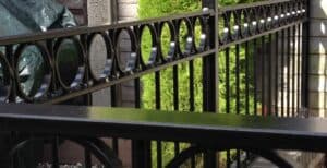 Wrought iron fence