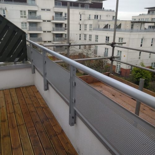 Iron balustrading on a residential property